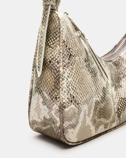 SMITH Bag Silver Snake Asymmetric Shoulder Handbag Steve Madden SILVER SNAKE