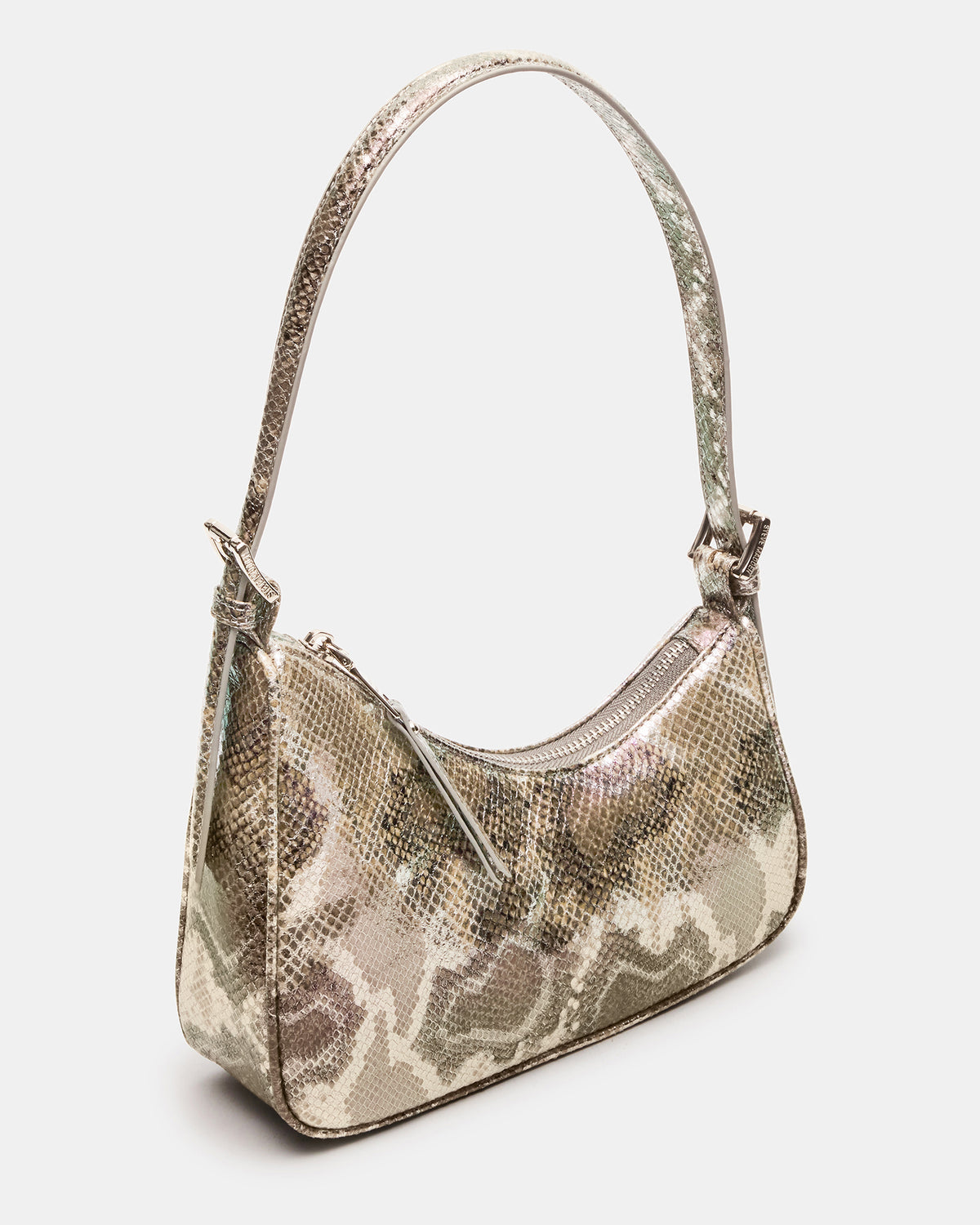 SMITH Bag Silver Snake Asymmetric Shoulder Handbag Steve Madden SILVER SNAKE