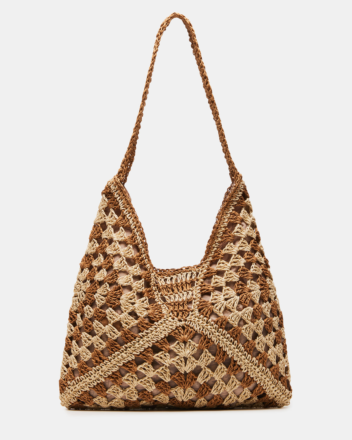 BORA Natural Multi Women's Raffia Hobo Shoulder Bag Steve Madden NATURAL MULTI