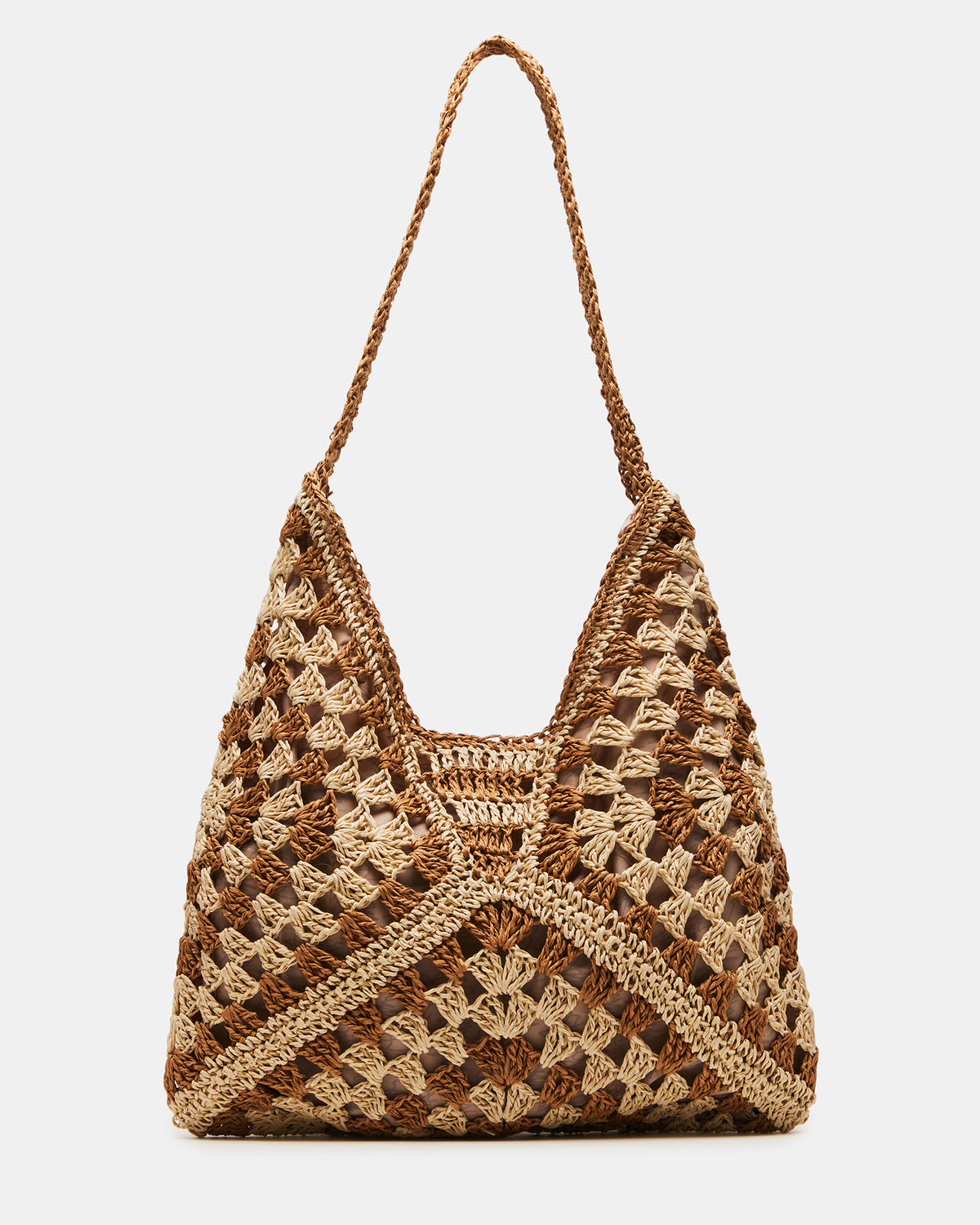BORA Natural Multi Women's Raffia Hobo Shoulder Bag Steve Madden NATURAL MULTI