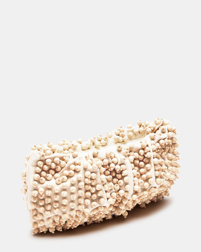 TIKI Natural Women's Beaded Clutch Steve Madden NATURAL
