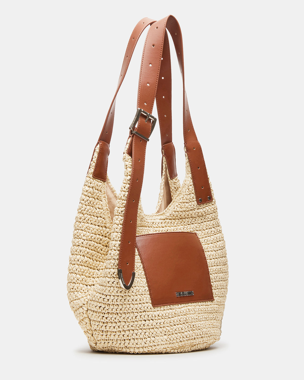 HIPPEE Cognac Multi Women's Belt Tip Buckle Shoulder Strap Bag Steve Madden COGNAC MULTI