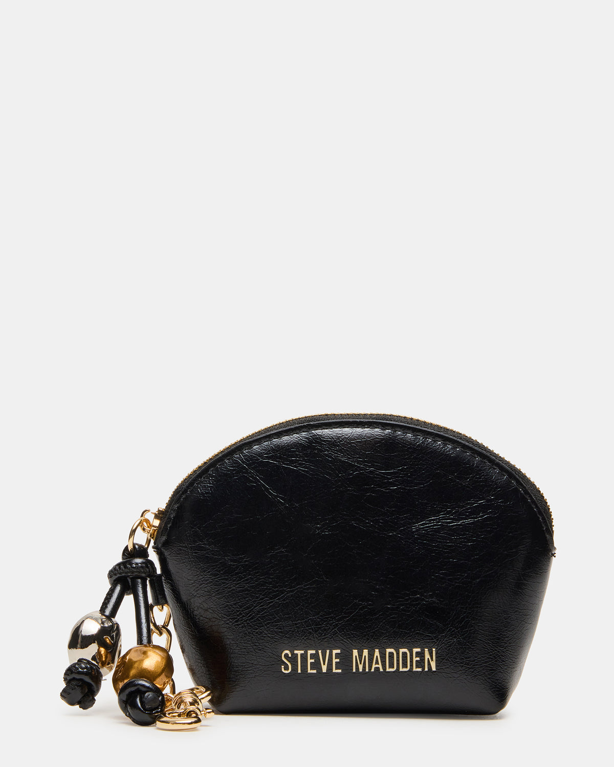 CASSIDI Wallet Black Dome-Shaped Card Holder Steve Madden BLACK