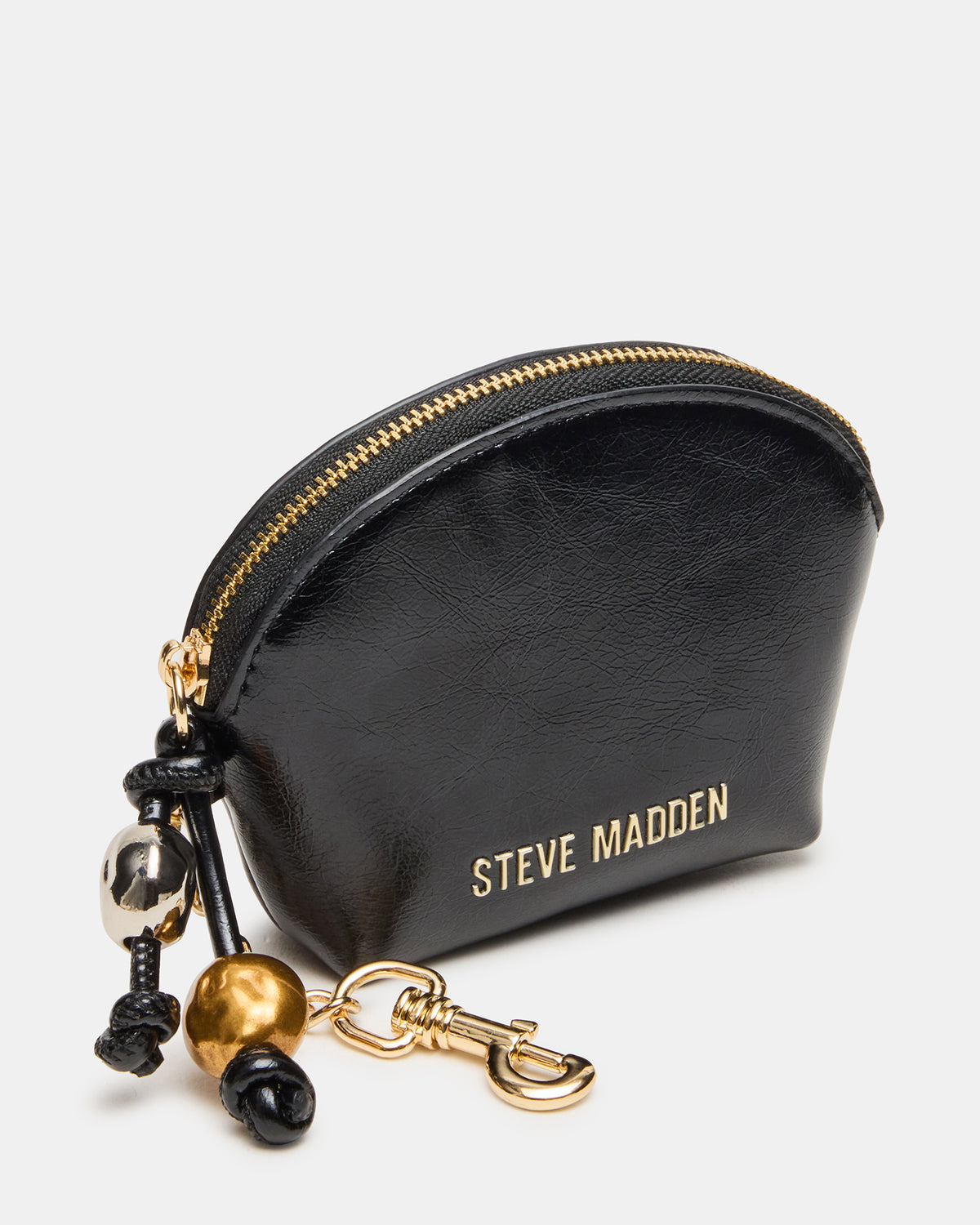 CASSIDI Wallet Black Dome-Shaped Card Holder Steve Madden BLACK
