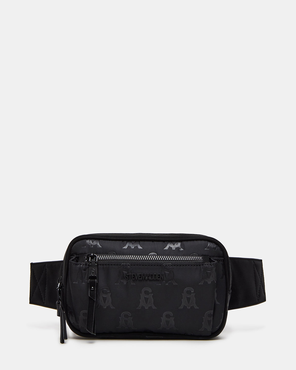 LIND Black/Black Women's Adjustable Belt Handbag Steve Madden BLACK BLACK