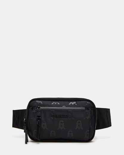 LIND Black/Black Women's Adjustable Belt Handbag Steve Madden BLACK BLACK