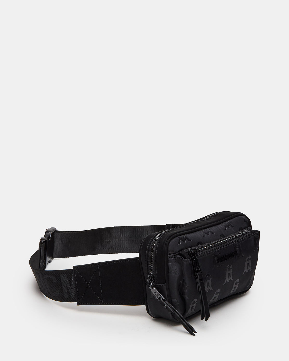 LIND Black/Black Women's Adjustable Belt Handbag Steve Madden BLACK BLACK