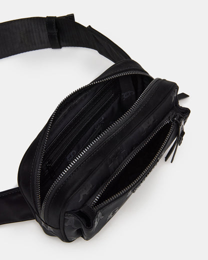 LIND Black/Black Women's Adjustable Belt Handbag Steve Madden BLACK BLACK