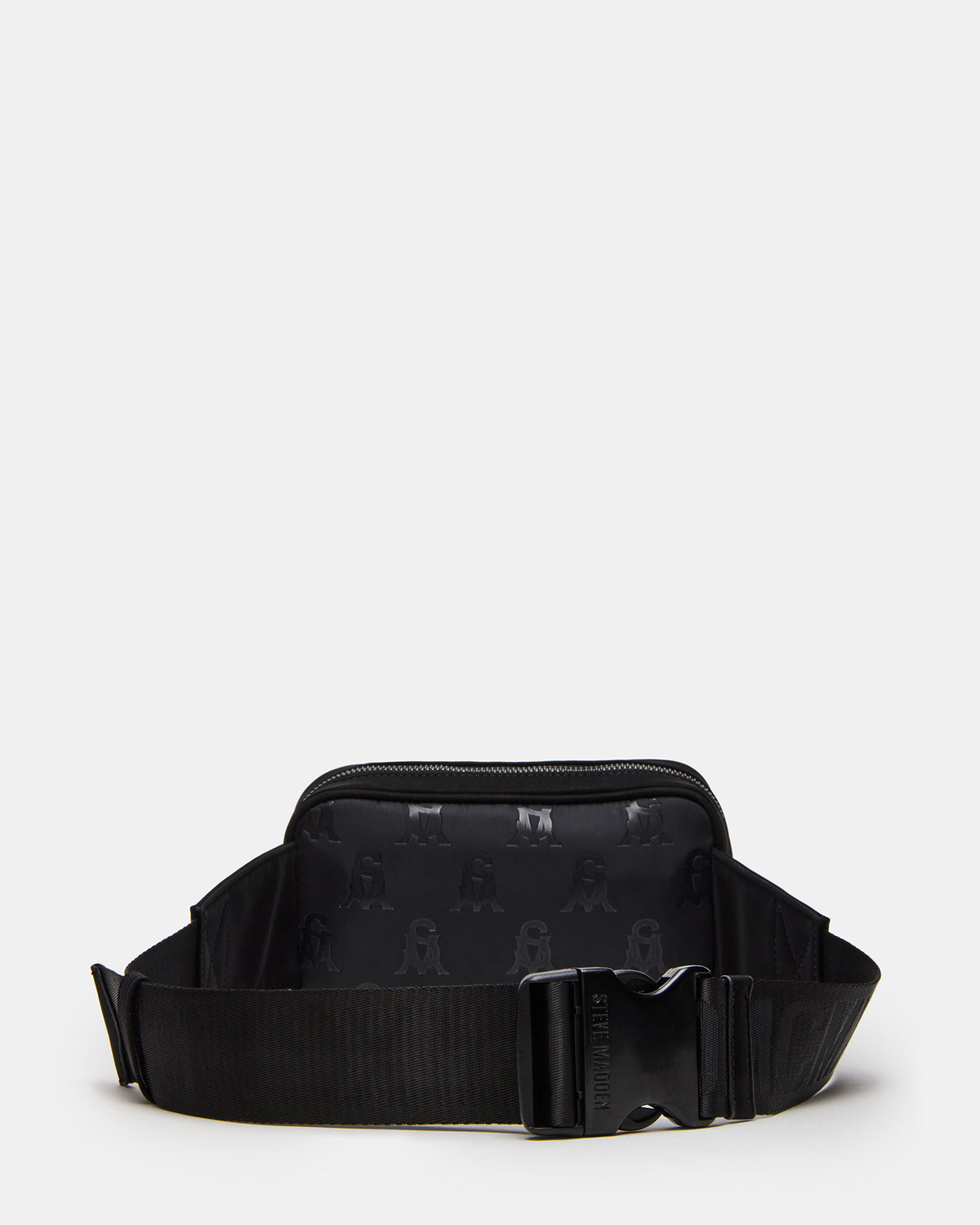 LIND Black/Black Women's Adjustable Belt Handbag Steve Madden BLACK BLACK