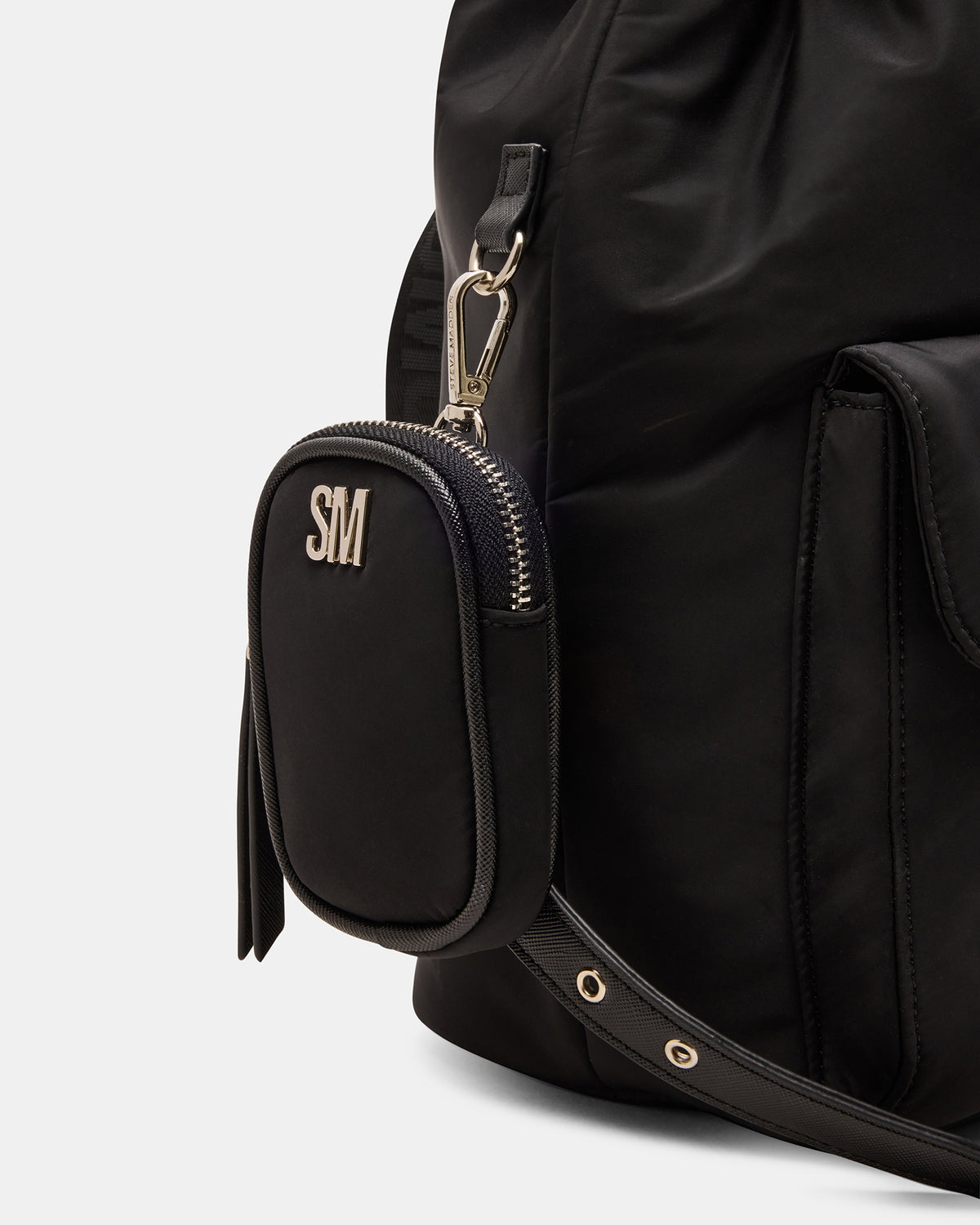 ROLO Black Women's Drawstring Backpack Steve Madden BLACK