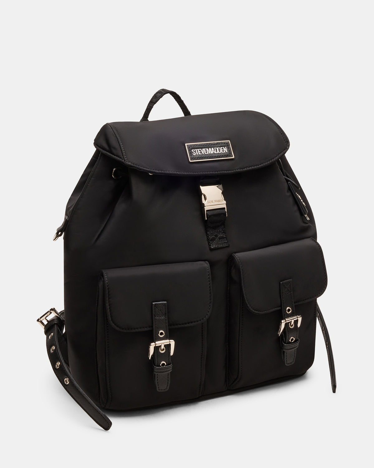 ROLO Black Women's Drawstring Backpack Steve Madden BLACK