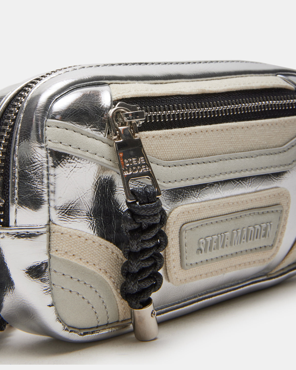 MADRIDD Belt Bag Silver | Women's Handbags Steve Madden SILVER