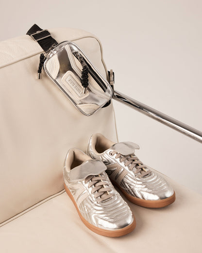 MADRIDD Belt Bag Silver | Women's Handbags Steve Madden SILVER