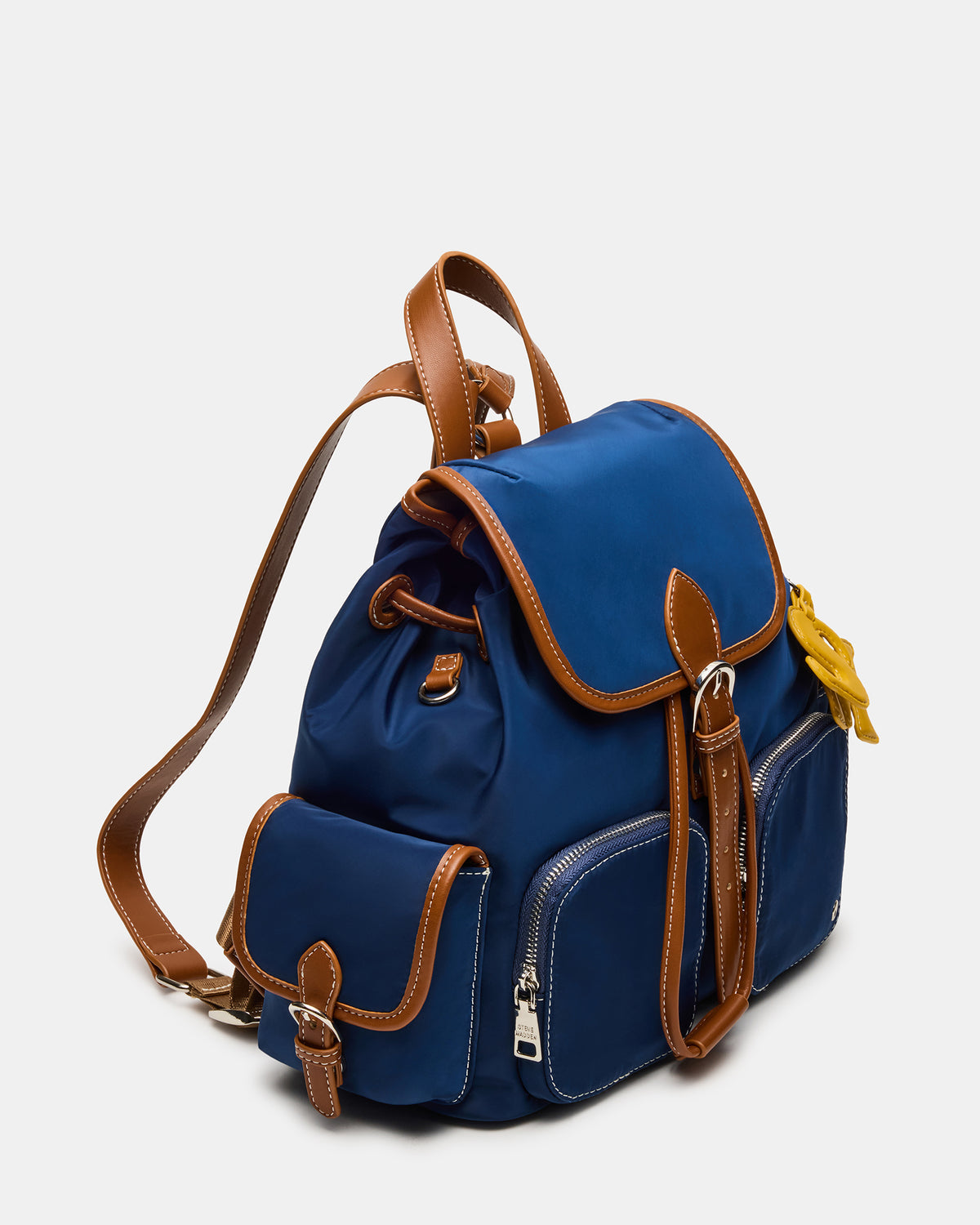 STUDIO Bag Navy Nylon Cargo Pocket Drawstring Women's Backpack Handbag Steve Madden NAVY