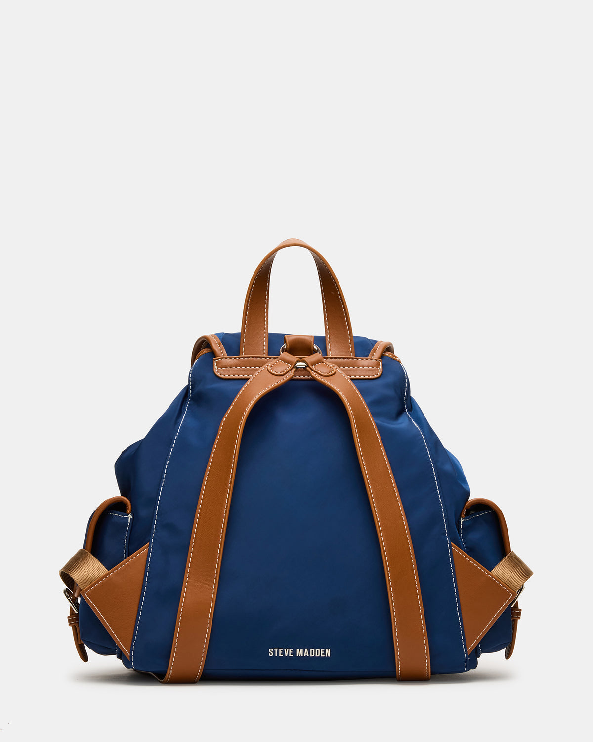 STUDIO Bag Navy Nylon Cargo Pocket Drawstring Women's Backpack Handbag Steve Madden NAVY