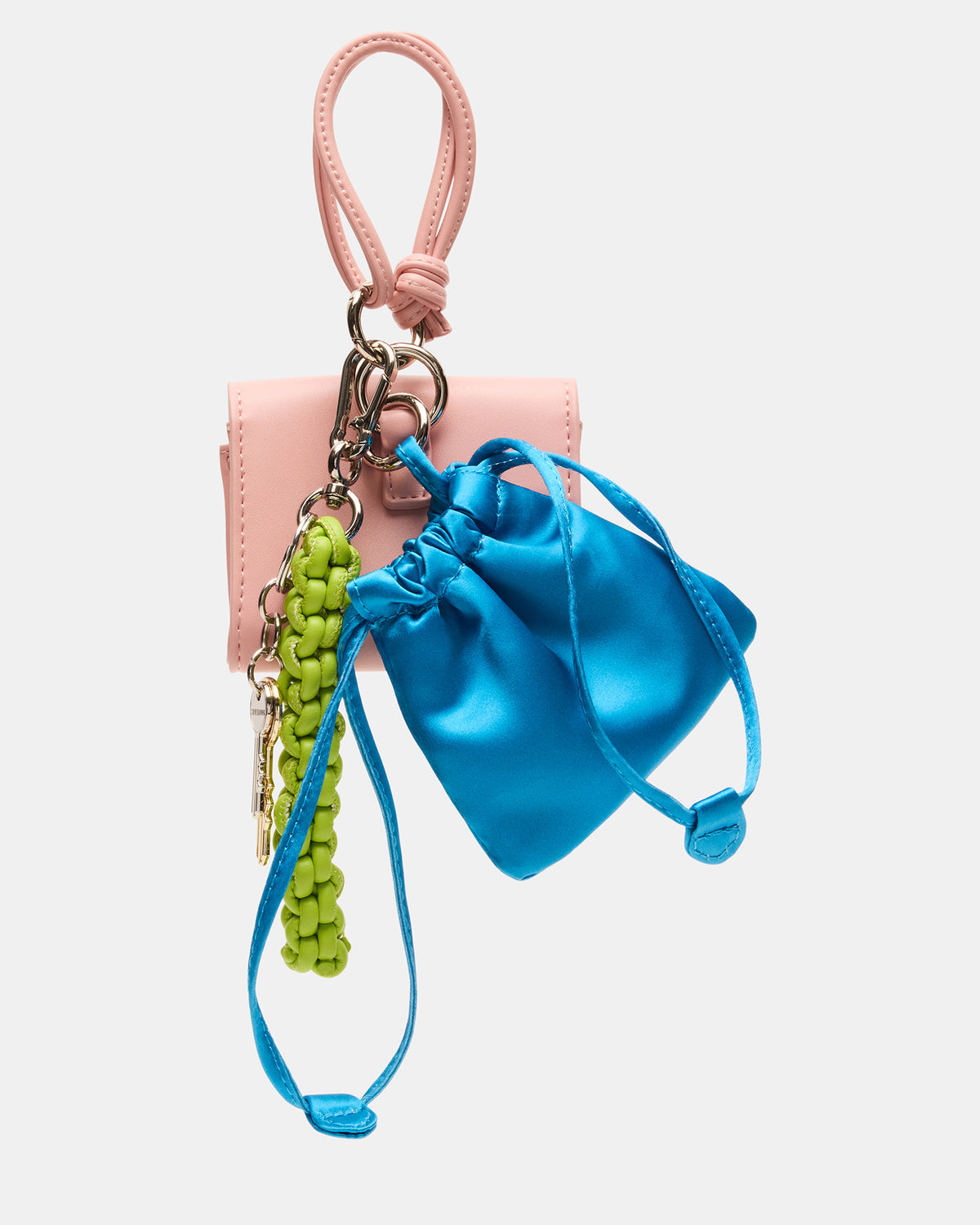 TRAVEL BAG CHARM Coral Multi Card Wallet Attachable Bag Charm Steve Madden CORAL MULTI