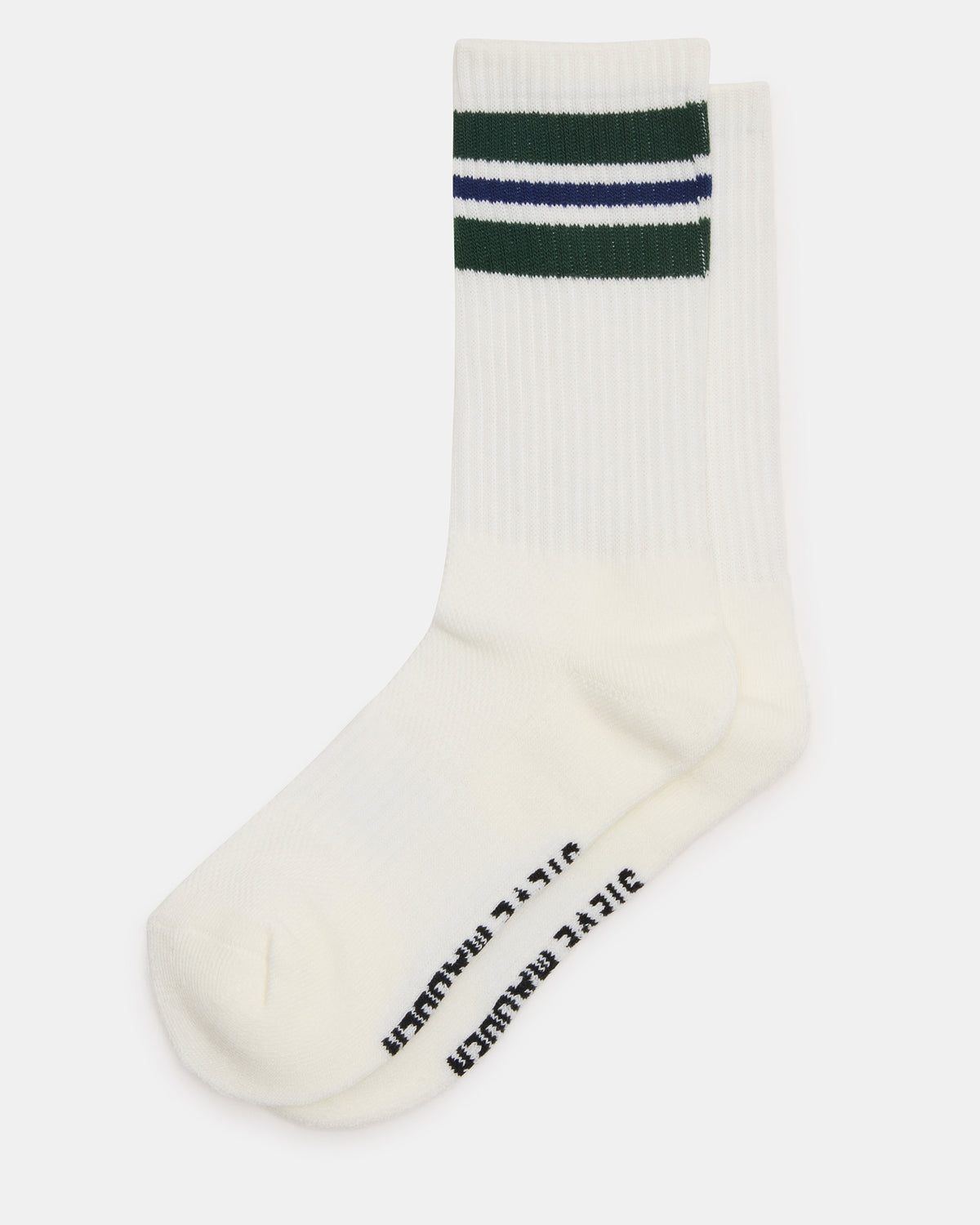 WYNN 2 PACK STRIPE ATHLEISURE SOCKS Egret Women's Stripe Athletic Socks Steve Madden EGRET