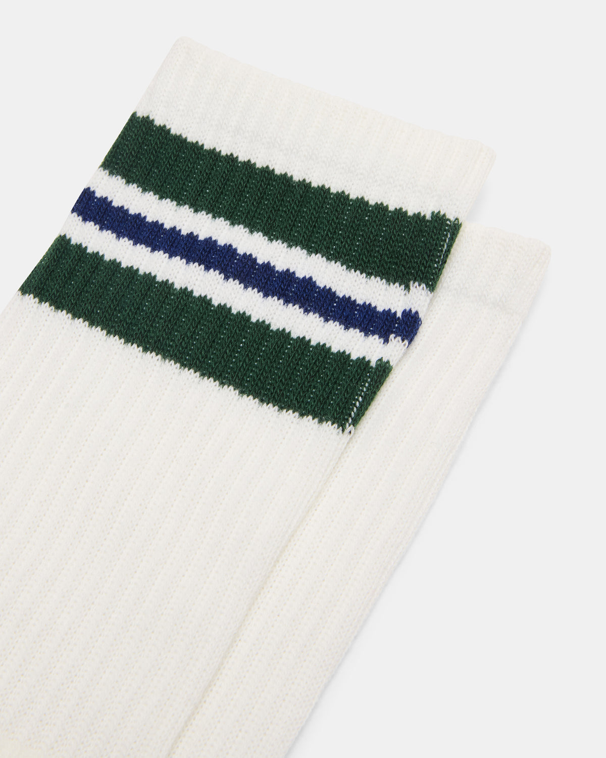 WYNN 2 PACK STRIPE ATHLEISURE SOCKS Egret Women's Stripe Athletic Socks Steve Madden EGRET