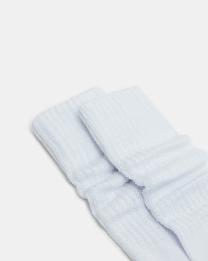 2 PACK SLOUCHY CREW SOCKS WHITE Scrunch Socks Steve Madden WHITE