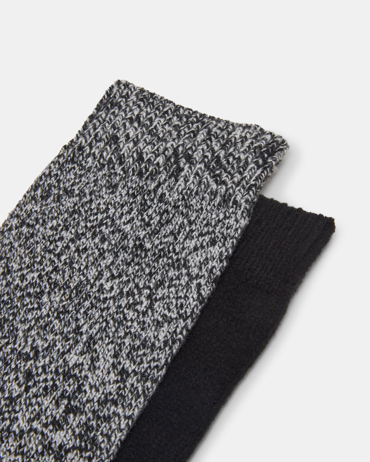 FALL 2 PACK MARLED KNEE HIGH SOCKS Black Women's Marled Knee-High Socks Steve Madden BLACK