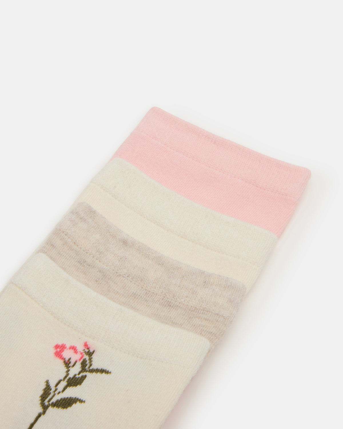 4 BLOOM PACK FLOWER SOCKS IVORY MULTI Women's Anklet Socks Steve Madden IVORY MULTI