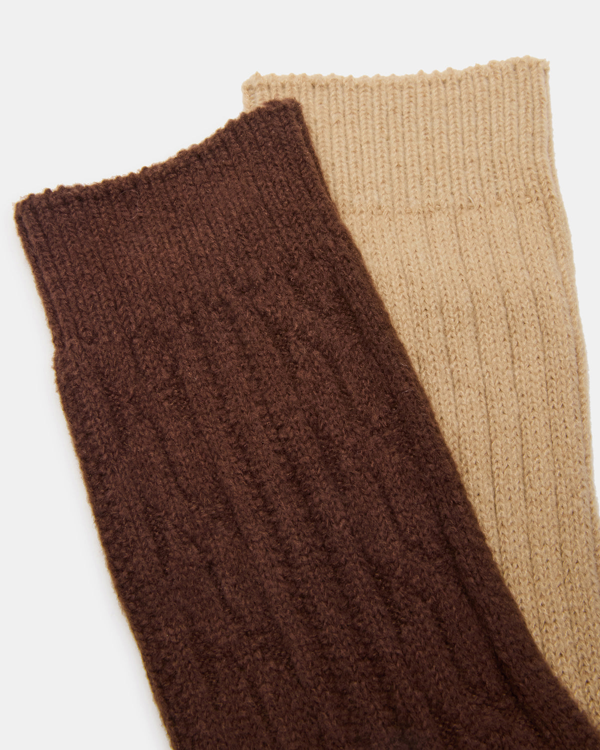 2 PACK CABLE TEXTURE BOOT SOCKS BROWN Women's Textured Quarter Book Socks Steve Madden BROWN
