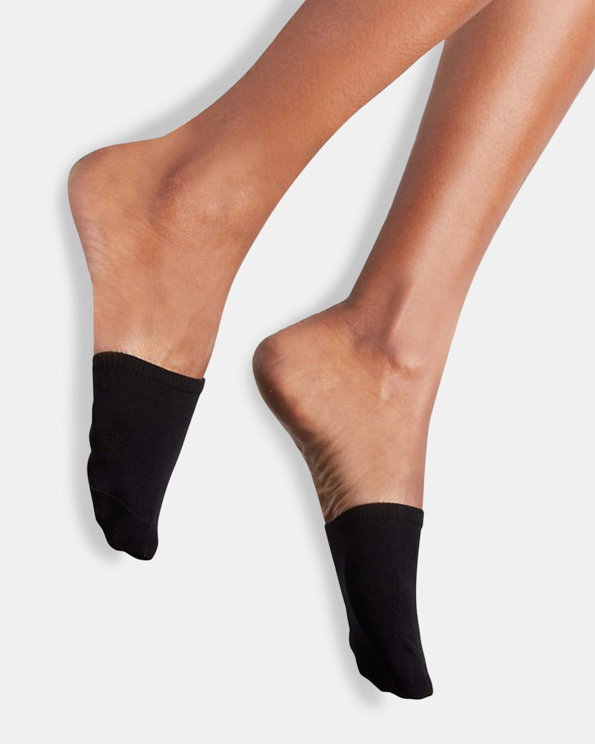 CAP TOE Black/Tan Open Back Shoe Socks Steve Madden BLACK-TAN