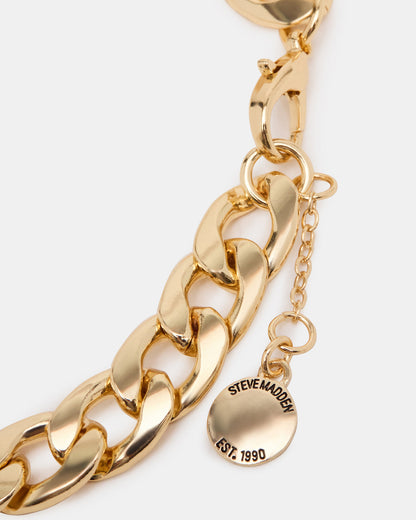 LINK CHAIN ANKLET Gold Women's Steve Madden GOLD