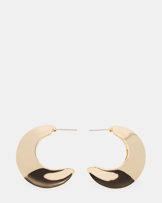 CRESCENT EARRINGS GOLD Women's Earrings Steve Madden GOLD