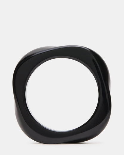 CURVED RETRO BRACELET Black Women's Bangle Bracelet Steve Madden BLACK