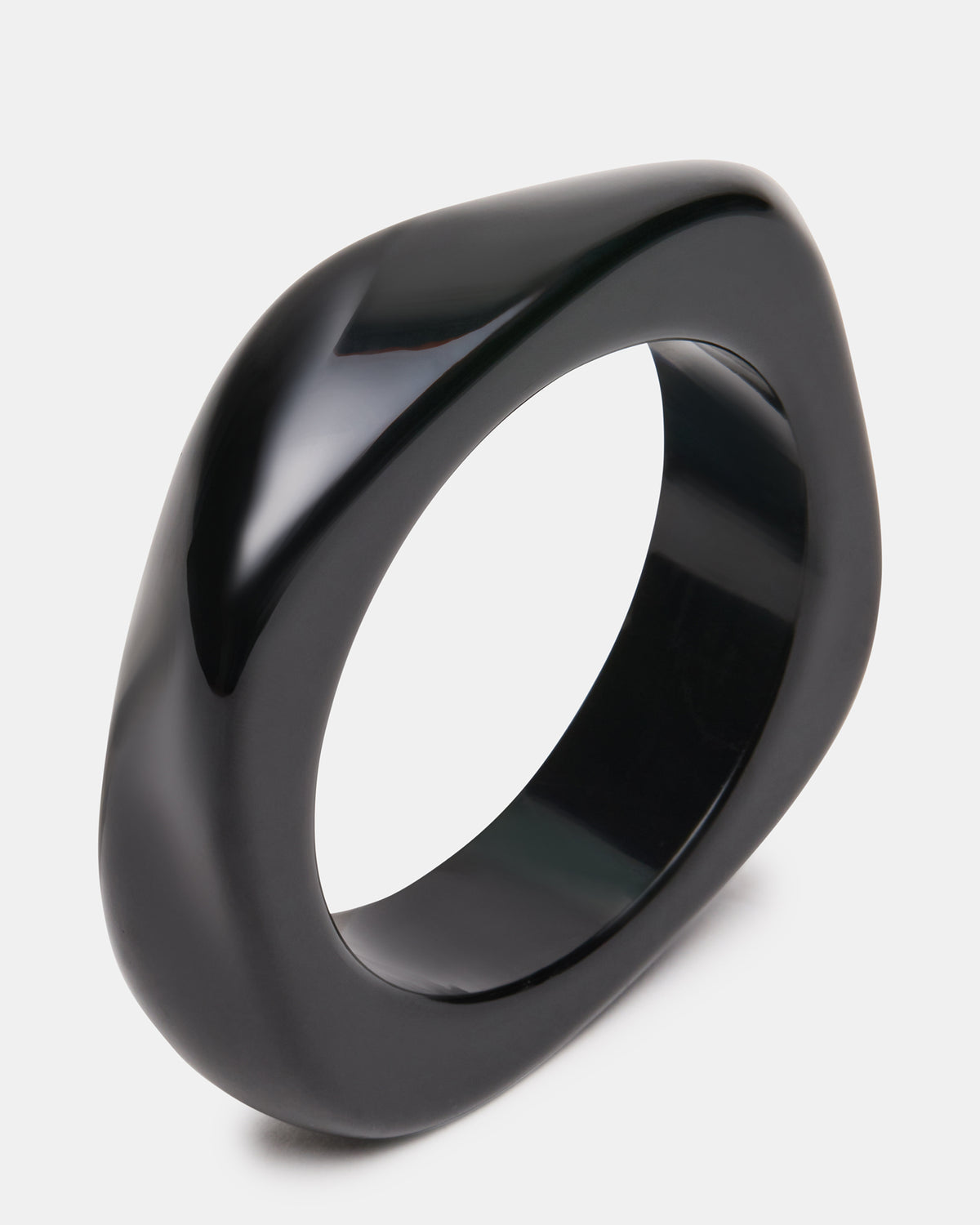 CURVED RETRO BRACELET Black Women's Bangle Bracelet Steve Madden BLACK