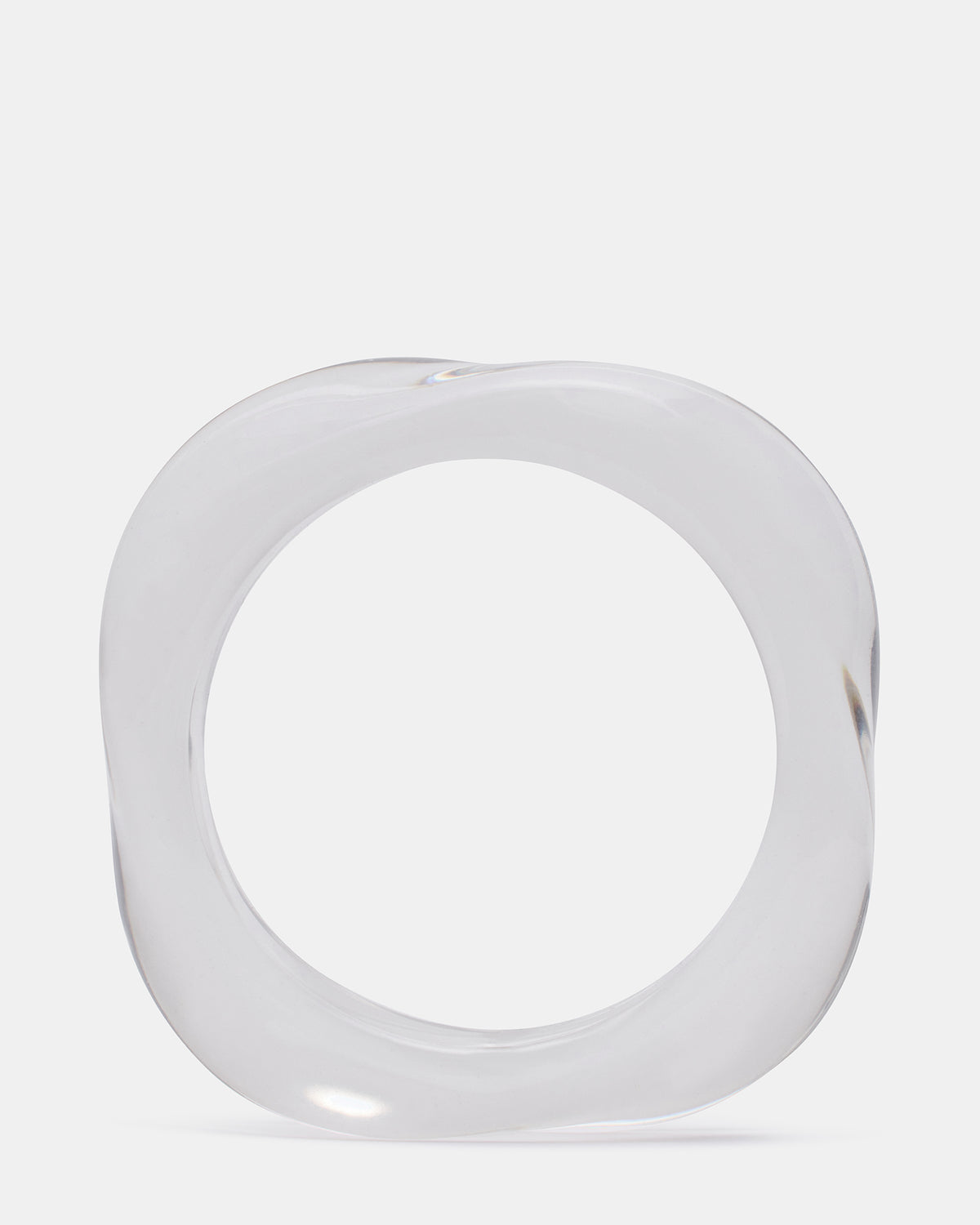 CURVED RETRO BRACELET Clear Women's Bangle Bracelet Steve Madden CLEAR