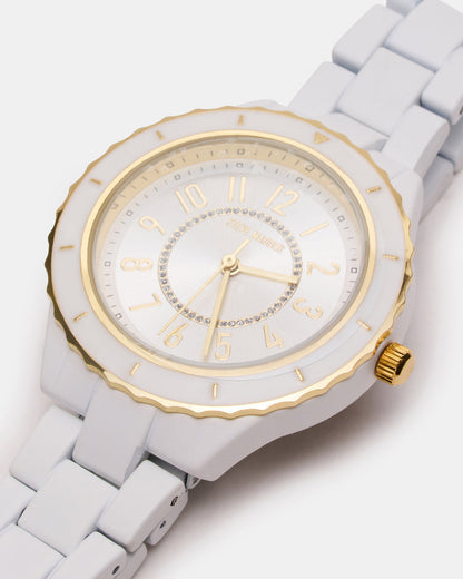 WOMEN'S STAINLESS STEEL WATCH White Women's Watch Steve Madden WHITE