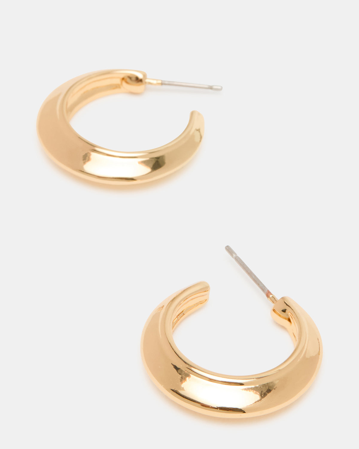 SMALL HOOP EARRINGS GOLD Women's Chubby Small Hoop Earrings Steve Madden GOLD