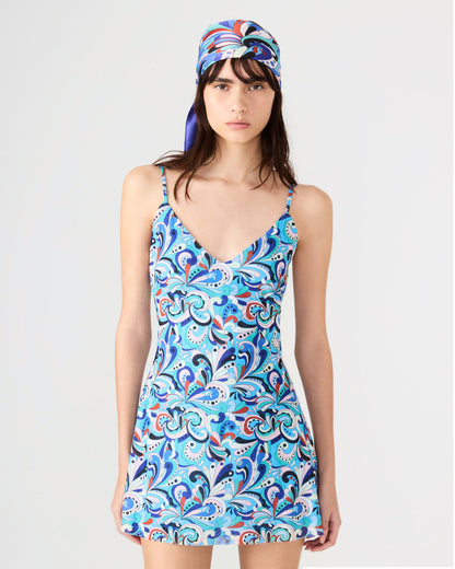 BLUE PRINTED SCARF Women's Resort Scarf Steve Madden BLUE