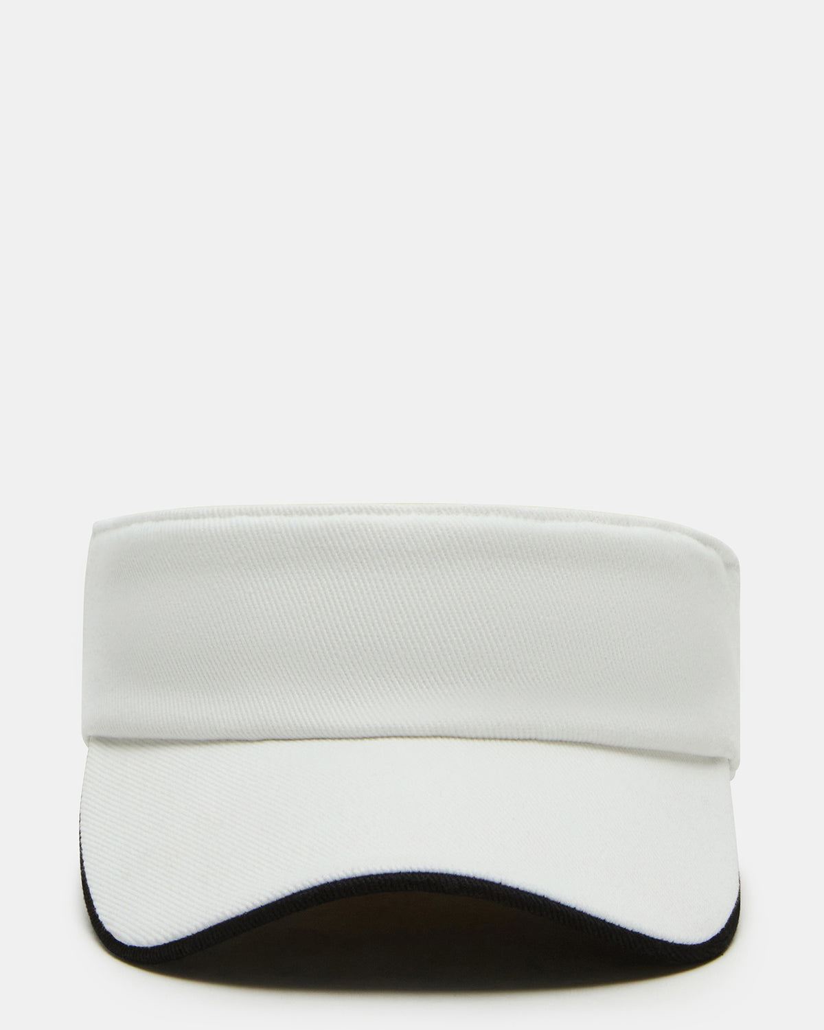 EMBROIDERED White Women's Visor Cap Steve Madden WHITE