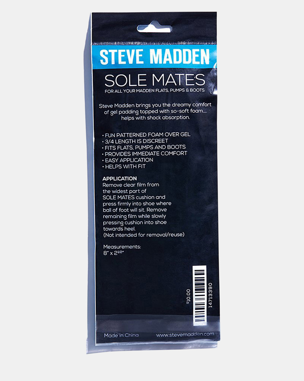 SOLEMATES Comforatble Shoe Insole Pad Inserts Steve Madden MULTI