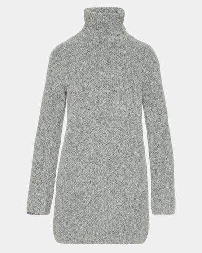 ABBIE Sweater Dress Grey | Mini Turtleneck Flared Sleeve Dress Steve Madden GREY