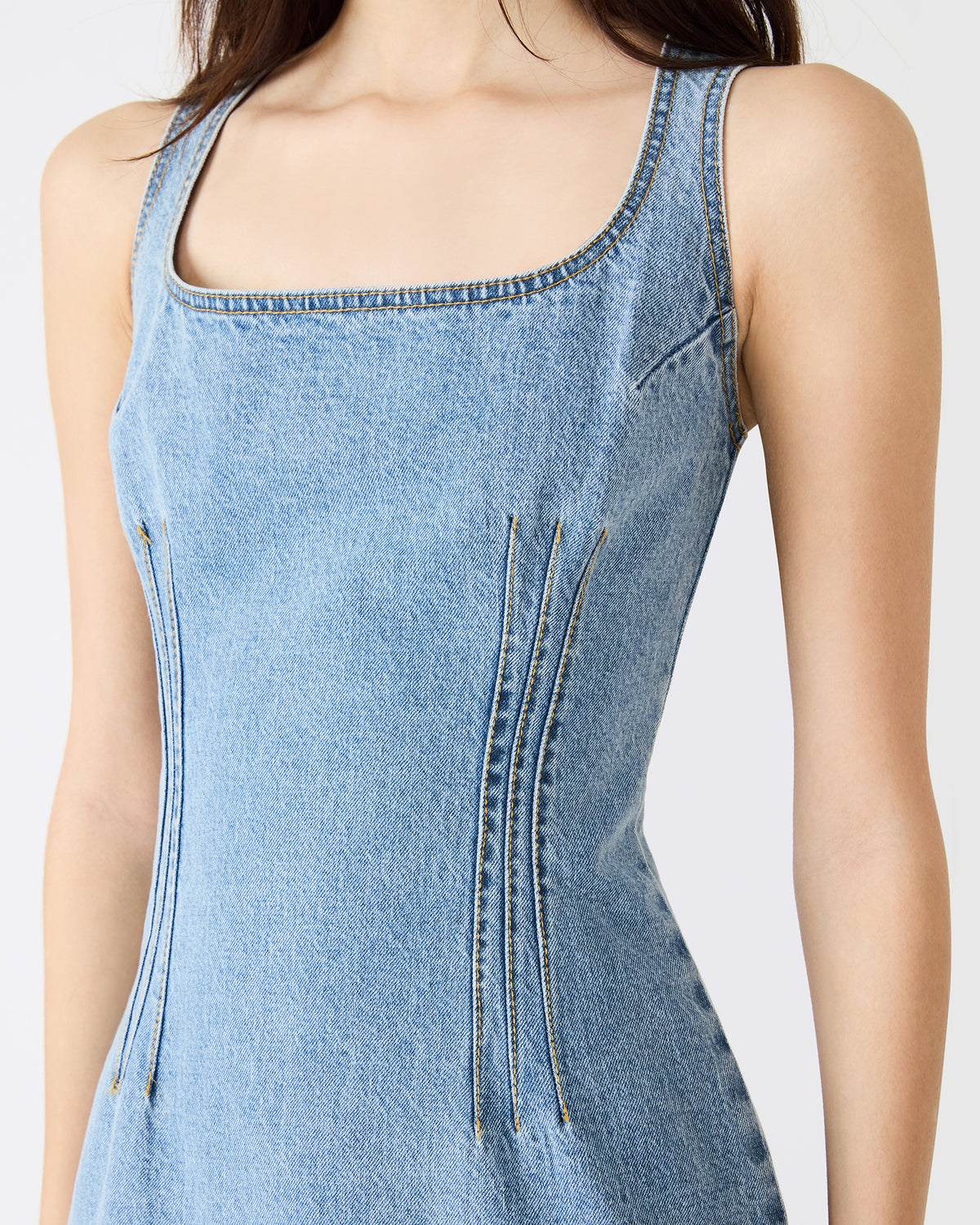 NOELLE Forever Blue Denim Mini Women's Dress Steve Madden FOREVER BLUE