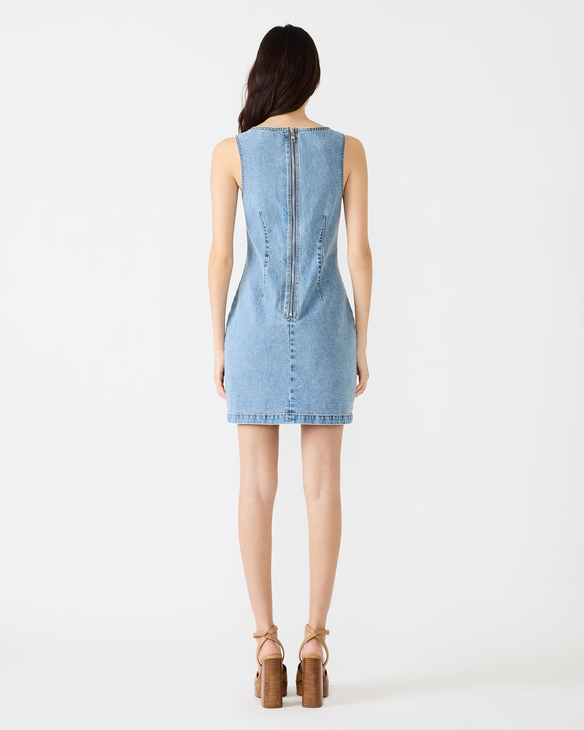 NOELLE Forever Blue Denim Mini Women's Dress Steve Madden FOREVER BLUE
