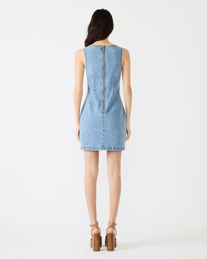 NOELLE Forever Blue Denim Mini Women's Dress Steve Madden FOREVER BLUE