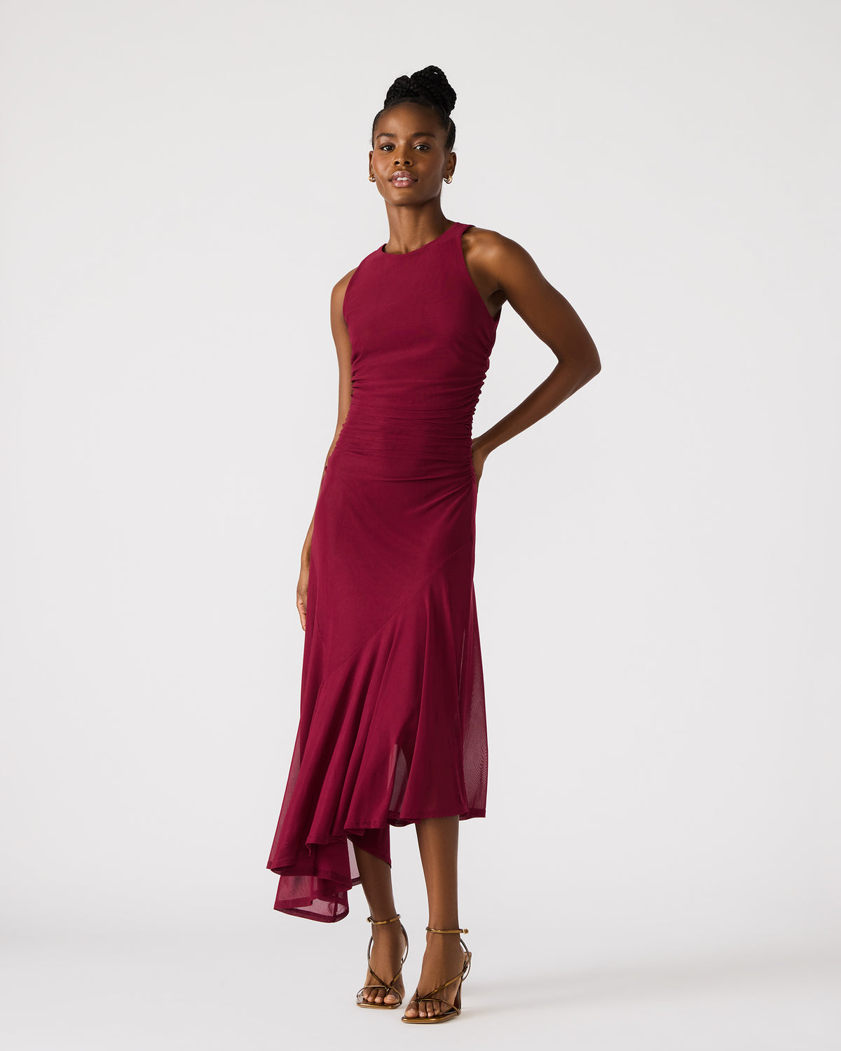 LANEY Red Women's Sleeveless Flowy Dress Steve Madden RED