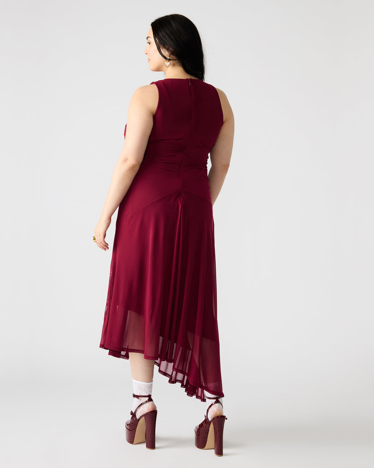 LANEY Red Women's Sleeveless Flowy Dress Steve Madden RED