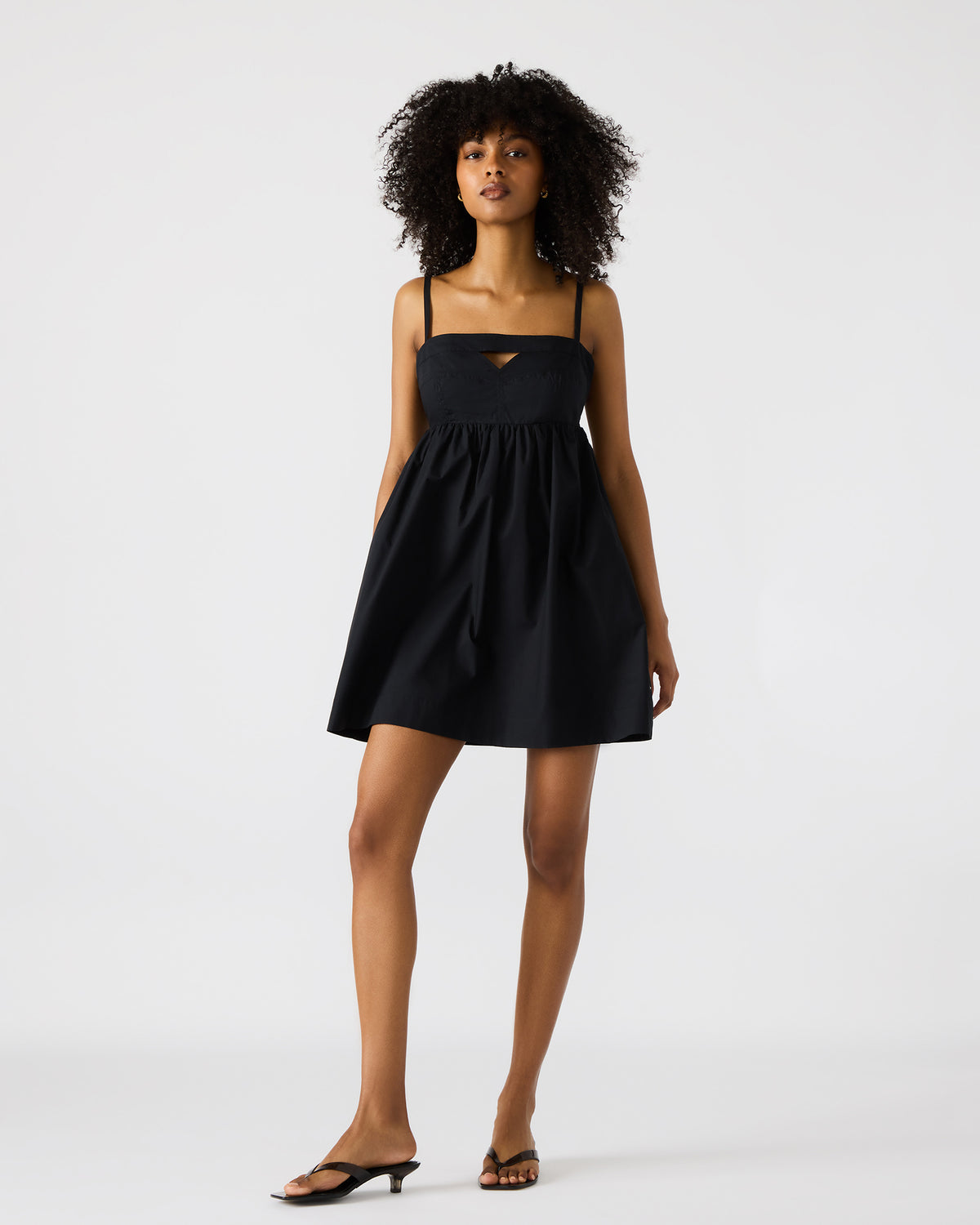 MEADOW Black Mini Cut-Out Flowy Dress Steve Madden BLACK