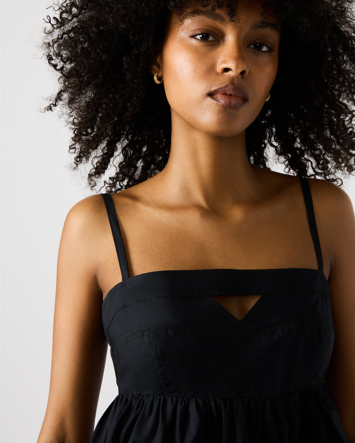 MEADOW Black Mini Cut-Out Flowy Dress Steve Madden BLACK