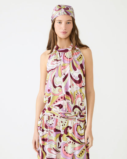 GALA Dress Petal Paisley Maxi Halter Neck Flowy Open-Back Women's Dress Steve Madden PETAL PAISLEY