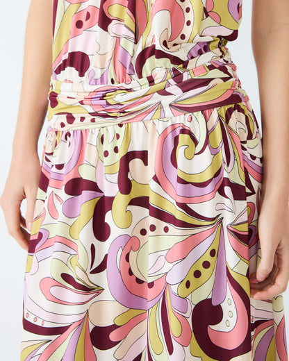 GALA Dress Petal Paisley Maxi Halter Neck Flowy Open-Back Women's Dress Steve Madden PETAL PAISLEY