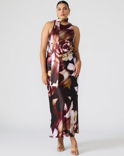 JAIDAN Mesa Rose Maxi Floral Print Flowy Women's Dress Steve Madden MESA ROSE