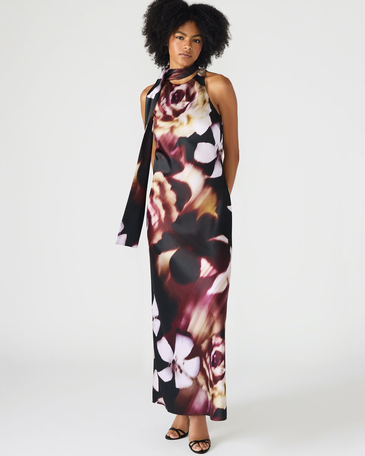 JAIDAN Mesa Rose Maxi Floral Print Flowy Women's Dress Steve Madden MESA ROSE