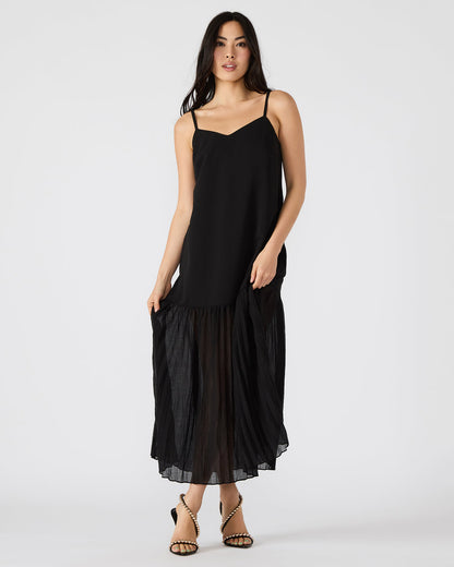 EMBER Black Flowy Sheer Maxi Women's Dress Steve Madden BLACK
